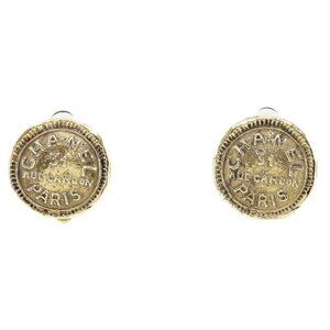 CHANEL 31 RUE CAMBON Earring vintage Plated Gold 10.2g Women